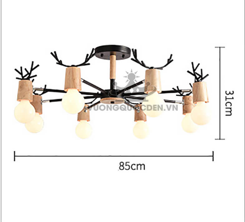 Đèn chùm gỗ phong cách hiện đại XTE 03521-2